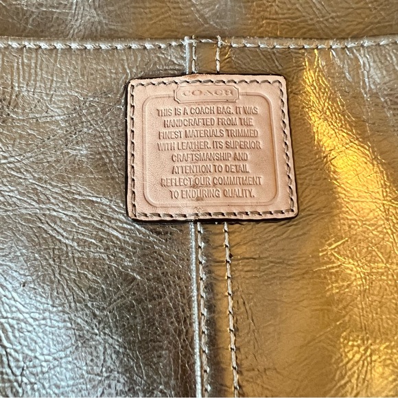 Coach Silver Metallic Crossbody Bag - Picture 4 of 16